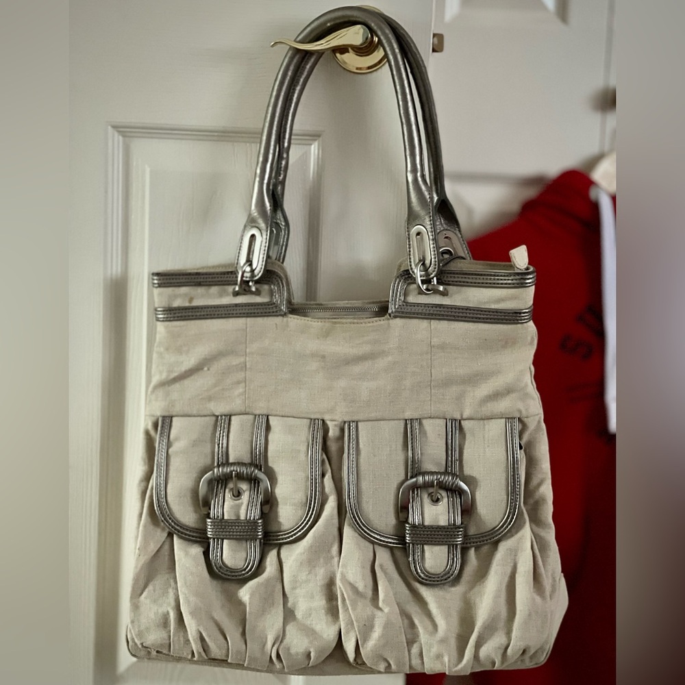 Tahari canvas Tote Bag